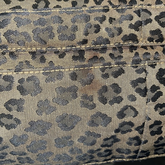 Fendi Brown Leopard Print Canvas Shoulder Bag Black - Picture 11 of 11